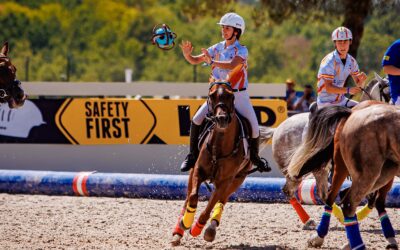 Cuatro caballos Pura Raza Árabe, subcampeones de Europa de Horseball Sub-16