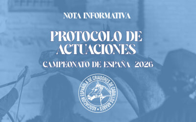 NOTA INFORMATIVA PROTOCOLO DE ACTUACIONES PARA CAMPEONATO DE ESPAÑA 2026